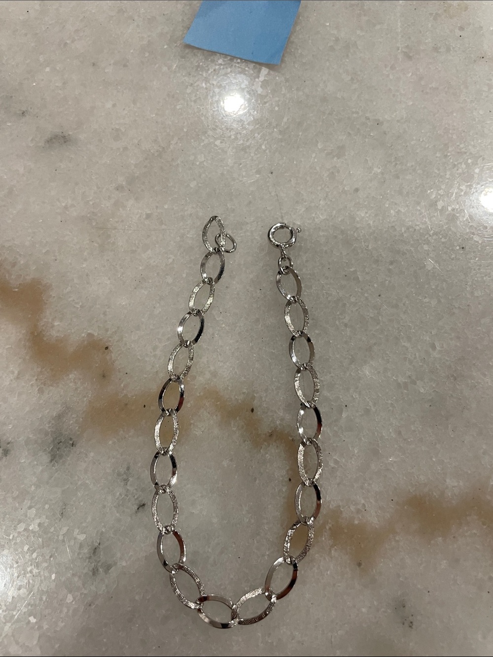 Silver Oval Link Necklace - Women Jewelry